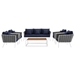 Stance 6 Piece Outdoor Patio Aluminum Sectional Sofa Set B - White Navy - MOD6876
