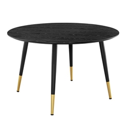 Vigor Round Dining Table - Black 