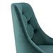Distinct Tufted Swivel Performance Velvet Office Chair - Gold Teal - MOD7063