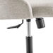 Distinct Tufted Swivel Upholstered Office Chair - Black Beige - MOD7064