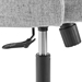 Designate Swivel Upholstered Office Chair - Black Gray - MOD7071