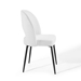 Rouse Dining Side Chair Upholstered Fabric Set of 2 - Black White - MOD7144