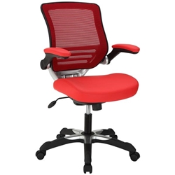 Edge Vinyl Office Chair - Red 