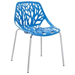 Stencil Dining Side Chair - Blue 