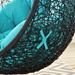 Encase Swing Outdoor Patio Lounge Chair - Turquoise - MOD7283