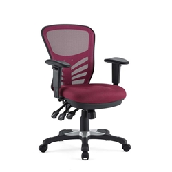 Articulate Mesh Office Chair - Red 