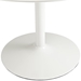 Revolve Round Wood Dining Table - 43.5"  - White - MOD7294