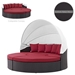 Quest Canopy Outdoor Patio Daybed - Espresso Red - MOD7373