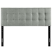 Lily Queen Upholstered Fabric Headboard - Gray - MOD7385