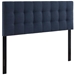 Lily Queen Upholstered Fabric Headboard - Navy - MOD7387