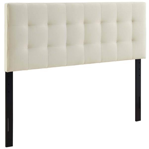Lily Full Upholstered Fabric Headboard - Ivory 