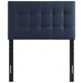 Lily Twin Upholstered Fabric Headboard - Navy - MOD7415