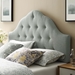 Sovereign King Upholstered Fabric Headboard - Gray - MOD7430