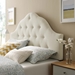 Sovereign King Upholstered Fabric Headboard - Ivory - MOD7431