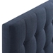 Emily King Upholstered Fabric Headboard - Navy - MOD7452