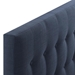 Emily Twin Upholstered Fabric Headboard - Navy - MOD7458