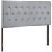 Clique King Upholstered Fabric Headboard - Sky Gray - MOD7499