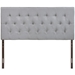 Clique Full Upholstered Fabric Headboard - Sky Gray - MOD7501