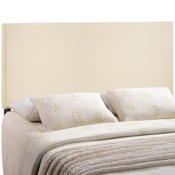 Region King Upholstered Fabric Headboard - Ivory 
