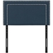 Jessamine Twin Upholstered Fabric Headboard - Azure - MOD7604