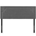 Josie Queen Upholstered Fabric Headboard - Gray - MOD7658