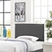 Camille Twin Upholstered Fabric Headboard - Gray - MOD7661