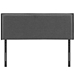 Camille Queen Upholstered Fabric Headboard - Gray - MOD7665