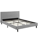 Anya Full Fabric Bed - Light Gray - MOD7673