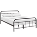 Maisie Queen Stainless Steel Bed Frame - Brown - MOD7770