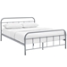 Maisie Queen Stainless Steel Bed Frame - Gray - MOD7771