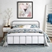 Maisie Queen Stainless Steel Bed Frame - Gray - MOD7771