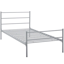 Alina Twin Platform Bed Frame - Gray 