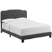Amelia Full Upholstered Fabric Bed - Gray - MOD7889