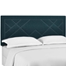 Reese Nailhead Full / Queen Upholstered Linen Fabric Headboard - Azure - MOD7899