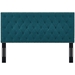 Helena Tufted King and California King Upholstered Linen Fabric Headboard - Teal - MOD7963