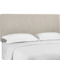 Taylor King and California King Upholstered Linen Fabric Headboard - Beige 