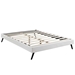 Loryn Full Vinyl Bed Frame with Round Splayed Legs - White - MOD8032