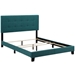 Amira Twin Upholstered Fabric Bed - Teal - MOD8200