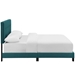 Amira Twin Upholstered Fabric Bed - Teal - MOD8200