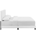 Amira Twin Upholstered Fabric Bed - White - MOD8201
