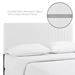 Keira Full / Queen Faux Leather Headboard - White - MOD8334