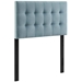 Lily Biscuit Tufted Twin Performance Velvet Headboard - Light Blue - MOD8378
