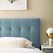 Lily Biscuit Tufted Twin Performance Velvet Headboard - Light Blue - MOD8378