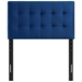 Lily Biscuit Tufted Twin Performance Velvet Headboard - Navy - MOD8379