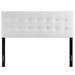 Lily Queen Biscuit Tufted Performance Velvet Headboard - White - MOD8391