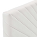 Alyson Angular Channel Tufted Performance Velvet Twin Headboard - White - MOD8467