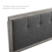 Draper Tufted Full Fabric and Wood Headboard - Gray Charcoal - MOD8739