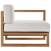 Upland Outdoor Patio Teak Wood 3-Piece Sectional Sofa Set A - Natural White - MOD8815