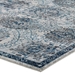 Entourage Kensie Distressed Floral Moroccan Trellis 5x8 Area Rug - Ivory and Blue - MOD9095