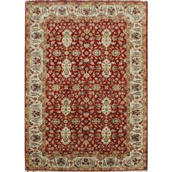Aligarh Hand Knotted Rug 3 x 5 